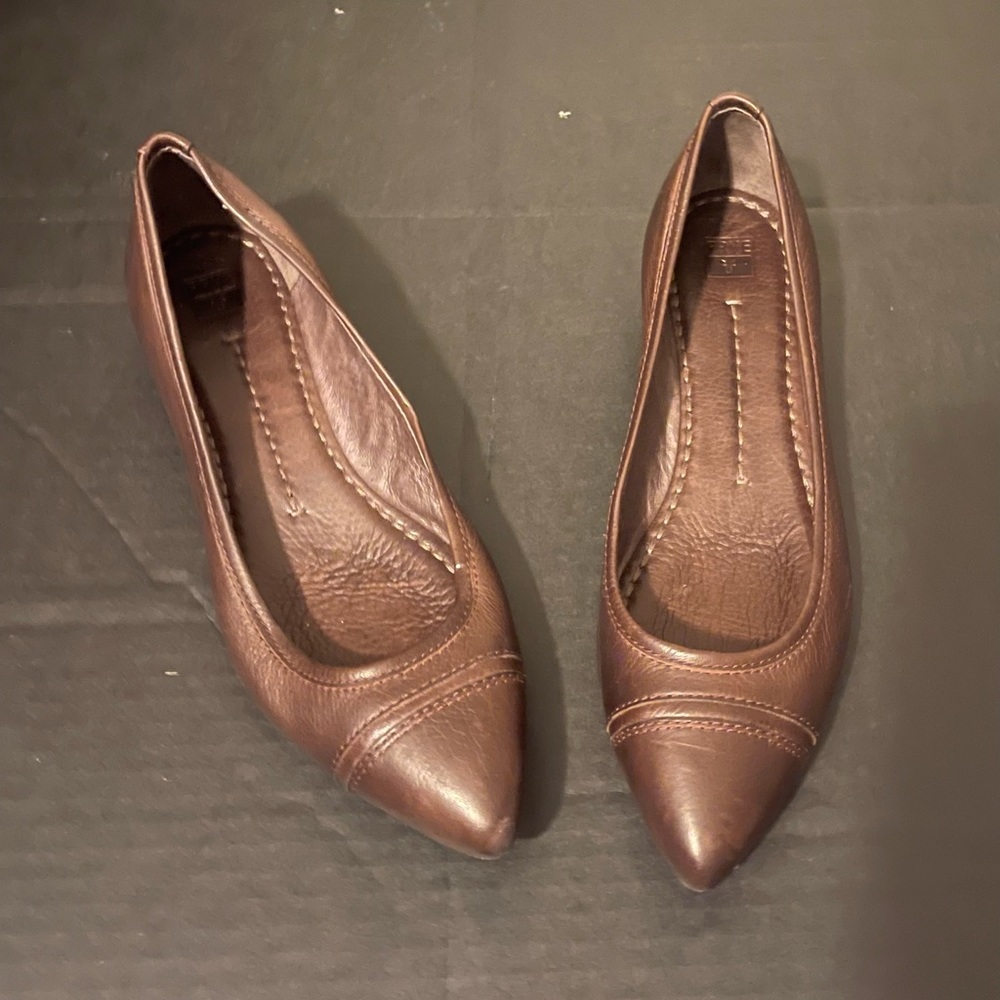 Frye leather flats